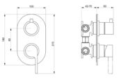 Смеситель для душа Webert DoReMi 860101.345 матовый хром DR860101345 фото 2