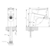 Смеситель для биде Bravat Line F35299C F35299C-1 фото 2