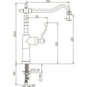 Смеситель для кухни Paini Duomo 88F3572LL2SKM бронза 88F3572LL2SKM фото 3