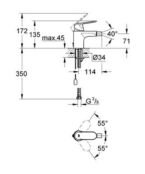 Смеситель для биде Grohe Eurosmart Cosmopolitan 32840000 32840000 фото 2