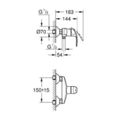 Смеситель для душа Grohe Eurosmart 33555002 33555002 фото 2