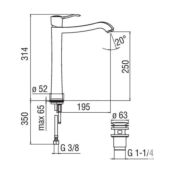 Смеситель для раковины Nobili Sofi SI98128/2CR хром SI98128/2CR фото 2