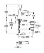 Смеситель для раковины Grohe Eurodisk Joystick 23427000 23427000 фото 2