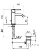 Смеситель для раковины Webert AZ 830102.015 AZ830102015 фото 2