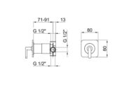 Смеситель для душа Webert Living 880101.015 LV880101015 фото 2