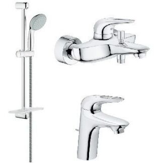 Смеситель для ванны Grohe Комплект 3в1 Eurostyle 124416