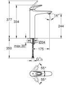 Смеситель для раковины Grohe Eurostyle 23570003 23570003 фото 4