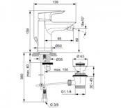 Смеситель для биде Ideal Standard Tesi A6579AA A6579AA фото 2