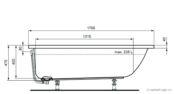 Встраиваемая акриловая ванна Ideal Standard Connect Air E106401 170x75 E106401 фото 2