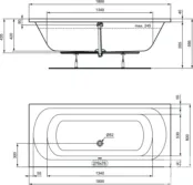 Ванна акриловая 180x80 Ideal Standard Simplcity W004601 W004601 фото 2