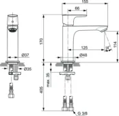 Смеситель для раковины Ideal Standard CONNECT AIR A7015AA A7015AA фото 2