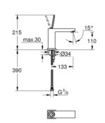 Смеситель для раковины Grohe Eurocube Joy 23658000 23658000 фото 5