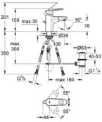 Смеситель для раковины Grohe Europlus 33155002 33155002 фото 2