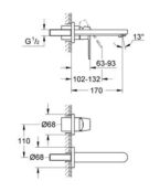 Смеситель для раковины Grohe Eurosmart Cosmopolitan 19381000 19381000 фото 2