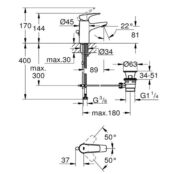 Смеситель для раковины Grohe BauFlow S-Size 23751000 23751000 фото 3