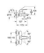 Смеситель для ванны или для душа Grohe Eurostyle Cosmopolitan 33591002 33591002 фото 2