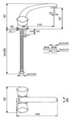 Смеситель для раковины Vidima Quadro BA244AA BA244AA фото 2