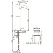 Смеситель для раковины Paini Ovo 86CR211LLWFSSSRKM с донным клапаном, хром 86CR211LLWFSSSRKM фото 3