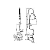 Смеситель для кухни Paini Hybrid HKPA557TKKM с гибким изливом, хром HKPA557TKKM фото 2