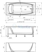 Акриловая ванна MarKa One Pragmatika 173х75 01пр17375 фото 2