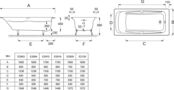 Чугунная ванна Jacob Delafon Repos 170x80, без антискользящего покрытия E2918-S-00 фото 2