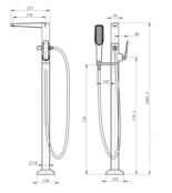 Смеситель для ванны Boheme Venturo 379-W белый, хром 379-W фото 3