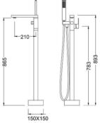 Смеситель для ванны Timo Selene 2200/00Y-CR 2200/00Y-CR фото 2