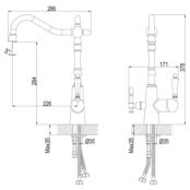 Смеситель для кухни Rossinka Z Z35-33 хром Z35-33 фото 2