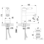 Смеситель для раковины Lemark Villa LM4806B бронза LM4806B фото 2