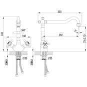 Смеситель для кухни Lemark Vintage LM2805B бронза LM2805B фото 2