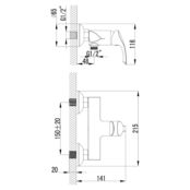 Смеситель для душа Lemark Plus Strike LM1103C хром LM1103C фото 2