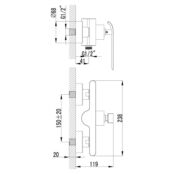 Смеситель для душа Lemark Melange LM4903CW белый LM4903CW фото 2