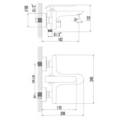 Смеситель для ванны или для душа Lemark Melange LM4914CW белый LM4914CW фото 2