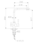 Смеситель для кухни Lemark Expert LM5060S матовый хром LM5060S фото 2