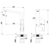 Смеситель для кухни Lemark Melange LM4905CW белый LM4905CW фото 2