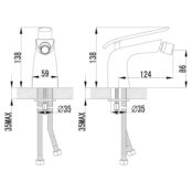 Смеситель для биде Lemark Melange LM4908CW белый LM4908CW фото 2