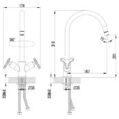 Смеситель для кухни Lemark Rlus Spirit LM1905C хром LM1905C фото 2