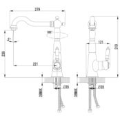 Смеситель для кухни Lemark Villa LM4805B бронза LM4805B фото 2