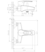 Смеситель для ванны или для душа Rossinka T T40-31 хром T40-31 фото 2