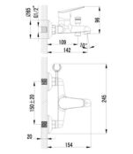 Смеситель для ванны Lemark LM6552C хром LM6552C фото 2