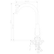 Смеситель для кухни Rossinka W W35-24 белый W35-24 фото 2