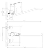 Смеситель для ванны Rossinka B B35-34 хром B35-34 фото 2