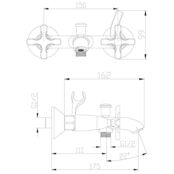 Смеситель для ванны Lemark Duetto LM5712C хром LM5712C фото 2