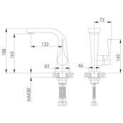 Смеситель для раковины Rossinka RS34 RS34-12U хром RS34-12U фото 2