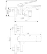 Смеситель для ванны или для душа Lemark LM5914CW хром LM5914CW фото 2