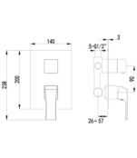 Смеситель для ванны или для душа Lemark Unit LM4527C хром LM4527C фото 2