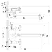 Смеситель для ванны или для душа Lemark LM7451C хром LM7451C фото 2