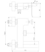 Смеситель для ванны или для душа Lemark LM5814CW хром LM5814CW фото 2