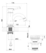 Смеситель для раковины Lemark LM6306RB черный LM6306RB фото 2