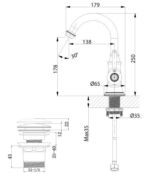 Смеситель для раковины Lemark Spark LM6707RG золото LM6707RG фото 2